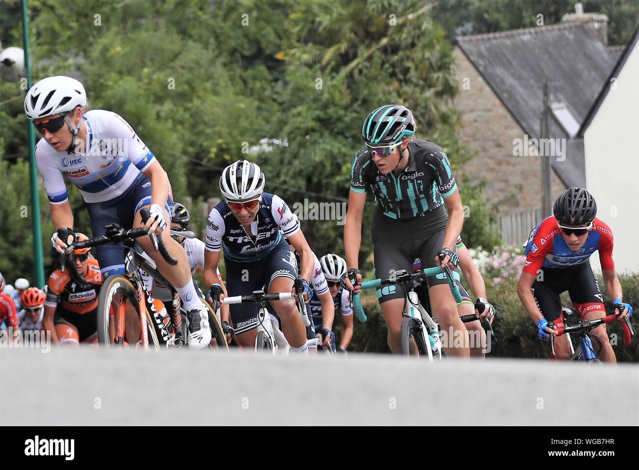 Amy Pieters dans Boels Dolmans CyclingTeam pendant la randonnée à vélo Grand-Prix de Plouay - Lorient - Agglo féministe WorldTour 2019 , Plouay - Plouay (128km) , le 31 août- Photo Laurent Lairys / DPPI Banque D'Images