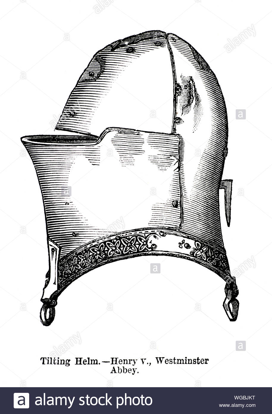 Barre d'inclinaison Henry V, vintage illustration de 1884 Banque D'Images