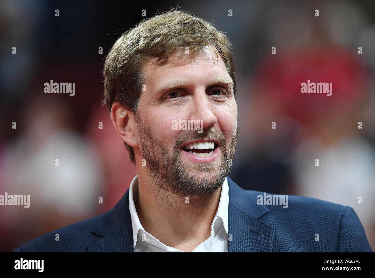 Shenzhen, Chine. 06Th Sep 2019. Basket-ball : WM, premier tour, groupe G, 1ème journée, France - Allemagne. L'ancien joueur de basket-ball allemand Dirk Nowitzki après le match. Credit : Swen Pförtner/dpa/Alamy Live News Banque D'Images