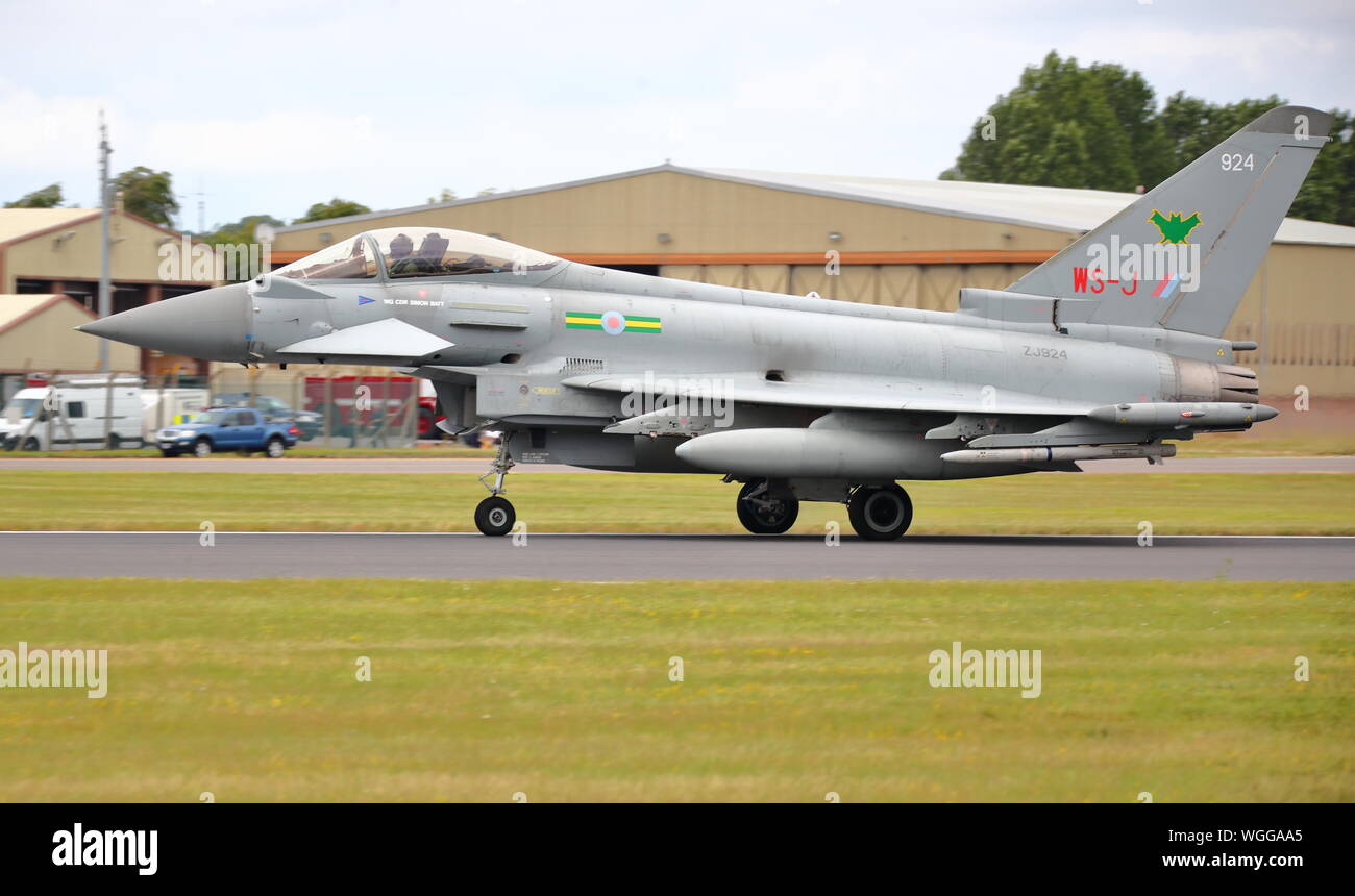 L'Eurofighter Typhoon de la RAF RGF.4 au Royal International Air Tattoo à Fairford RIAT 2019 RAF, Gloucestershire, Royaume-Uni Banque D'Images