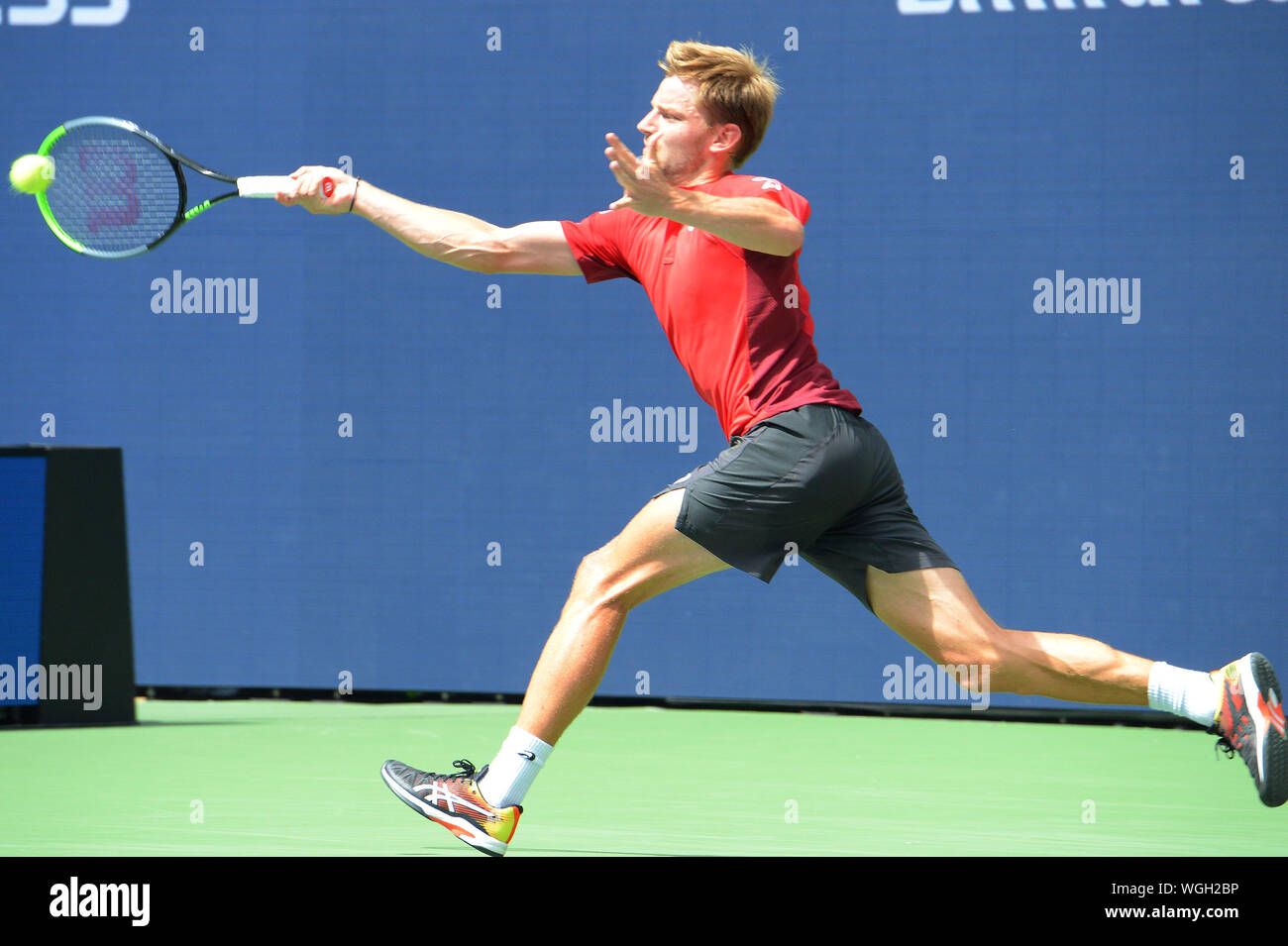 New York, USA. 06Th Sep 2019. New York Flushing Meadows US Open 2019 01/09/19 Jour 7 David Goffin (BEL) dans le quatrième match Photo Anne Parker International Sports - Photos Ltd/Alamy Live News Banque D'Images