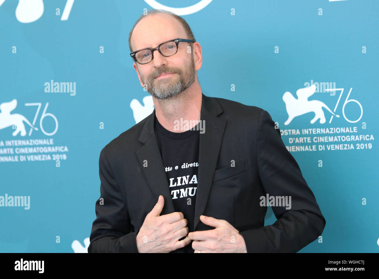 L'Italie, Lido di Venezia, 1 septembre 2019 : le réalisateur Steven Soderbergh au photocall du film 'La laverie'. 76e Festival du Film de Venise Ph Banque D'Images