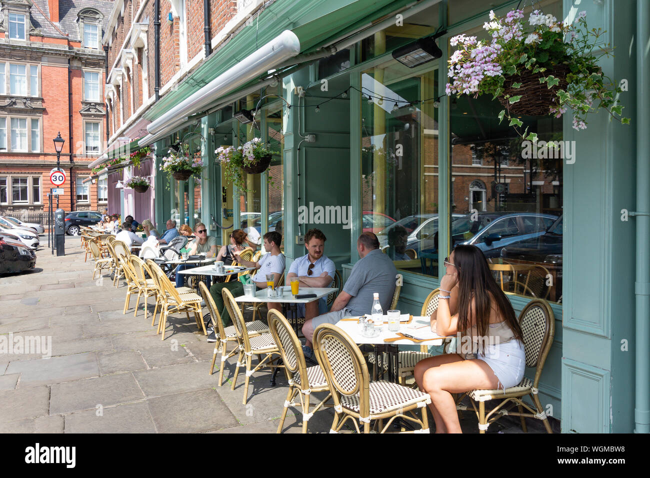Le trimestre restaurant italien, Falkner Street, Liverpool, Merseyside, England, United Kingdom Banque D'Images