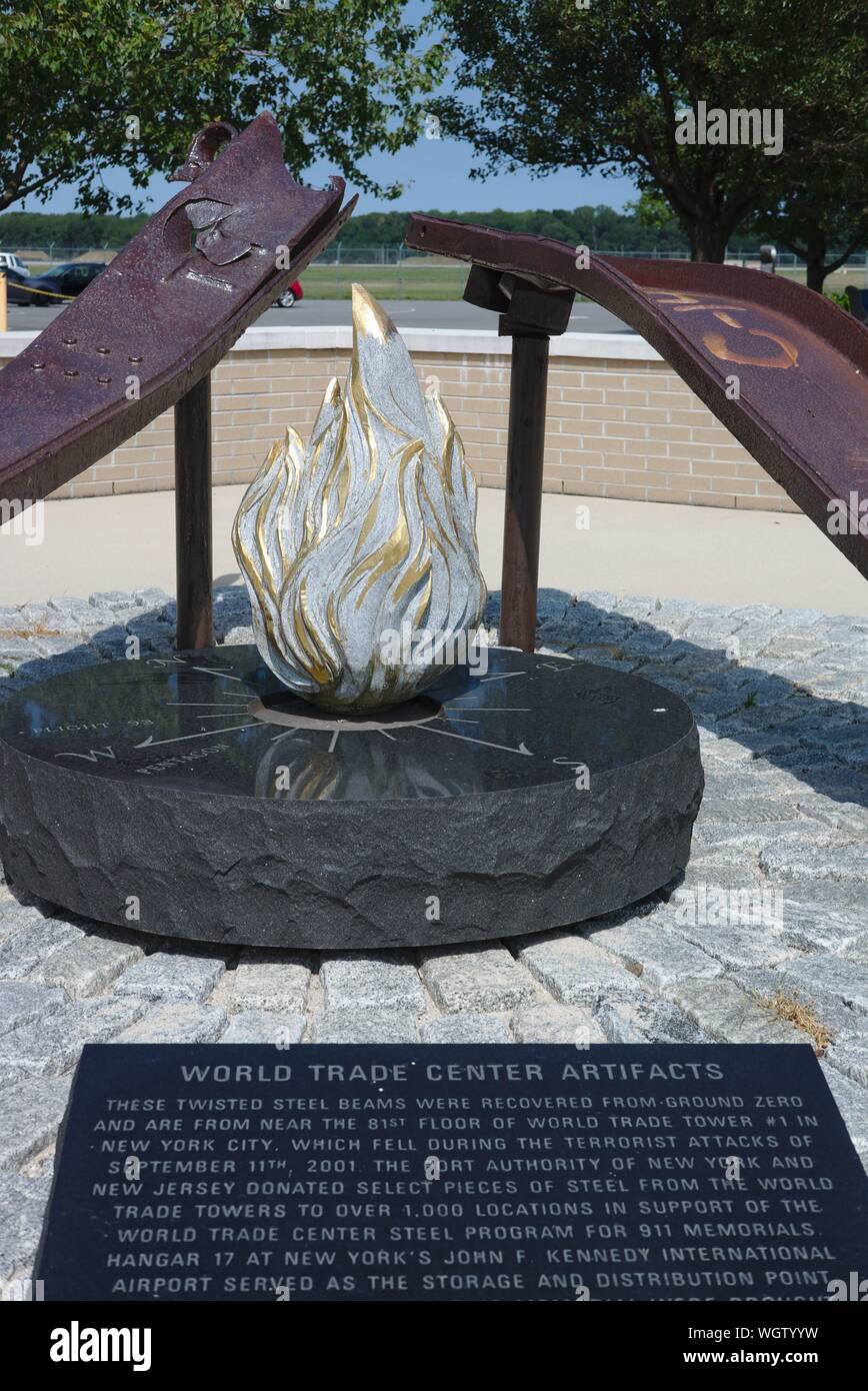 11 septembre 2001 à memorial, Musée de l'Air Mobility Command Dover AFB, Dover, Delaware. Banque D'Images