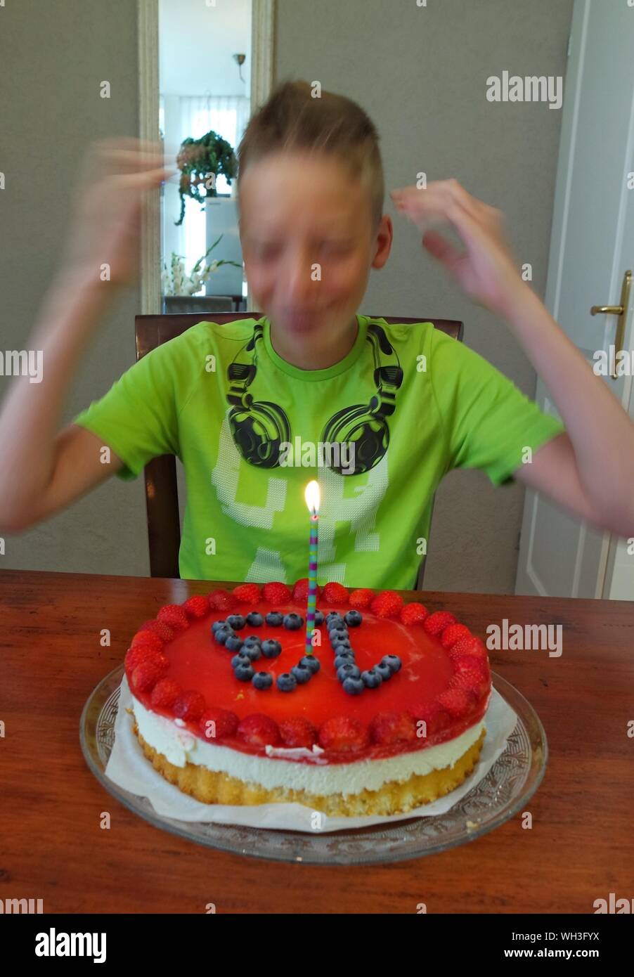 Birthday Candle Number 13 Flame Banque D Image Et Photos Alamy