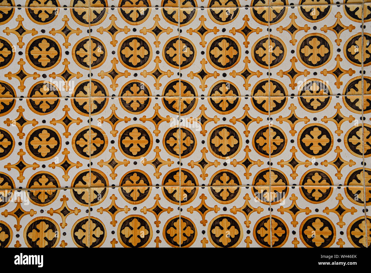 Lisbonne, Portugal - 26 juillet 2019 : Vintage des azulejos, carreaux traditionnels portugais Banque D'Images