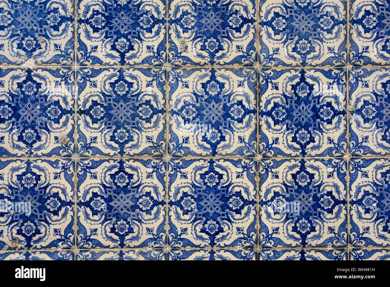Lisbonne, Portugal - 26 juillet 2019 : Vintage des azulejos, carreaux traditionnels portugais Banque D'Images