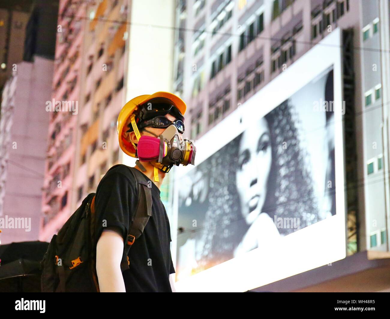 Hong Kong, Chine. Août 31, 2019. Des émeutes s'intensifie dans différents districts après la manifestation pacifique non autorisée. Ici les manifestants sont vus à Causeway. Banque D'Images