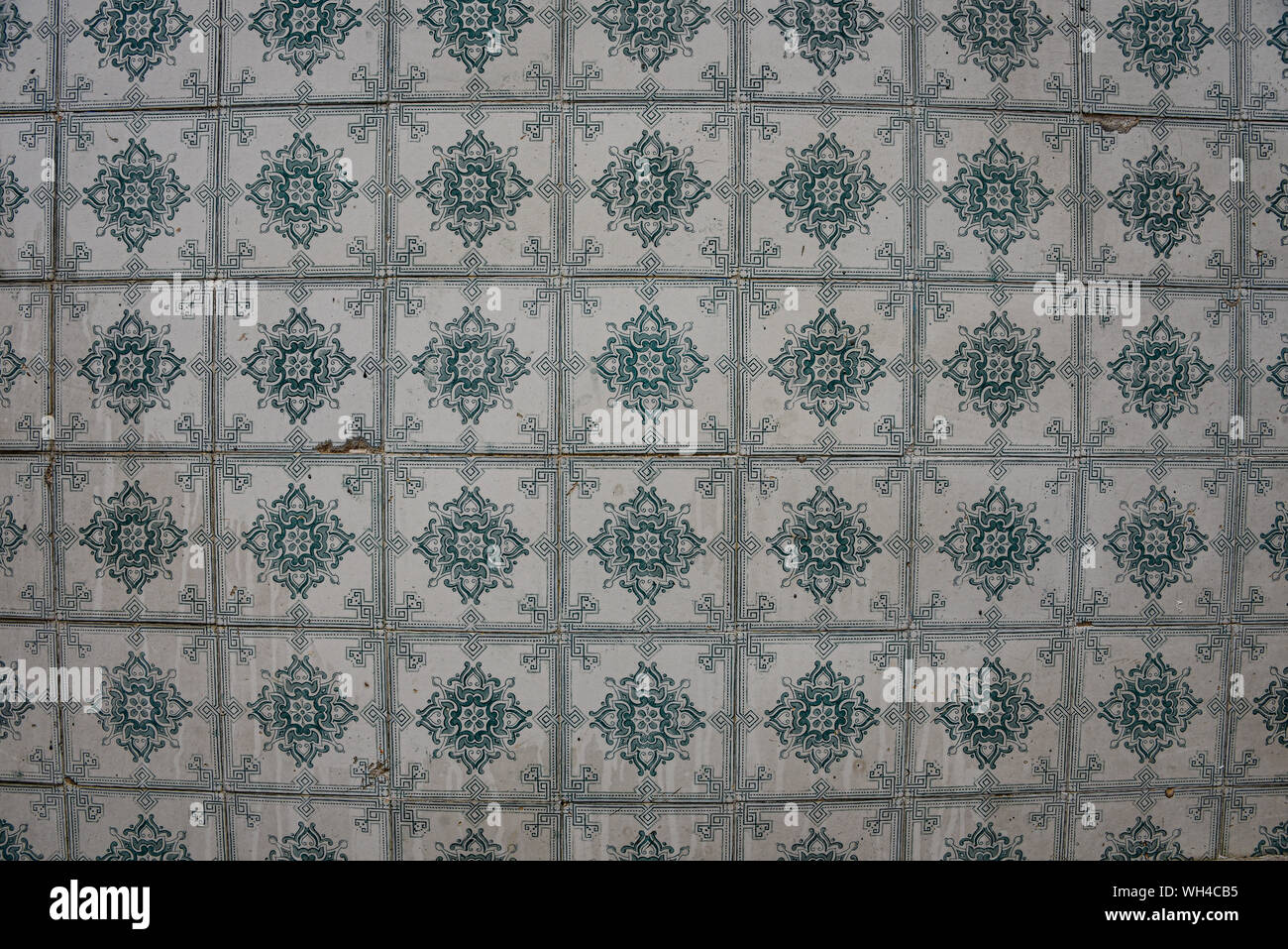 Lisbonne, Portugal - 26 juillet 2019 : Vintage des azulejos, carreaux traditionnels portugais Banque D'Images