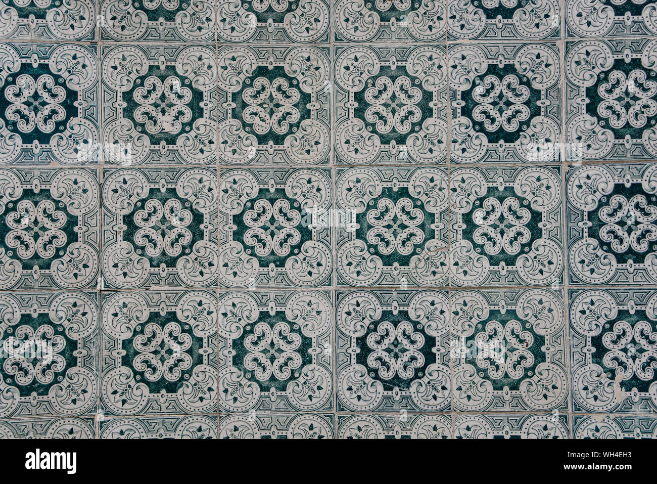 Lisbonne, Portugal - 26 juillet 2019 : Vintage des azulejos, carreaux traditionnels portugais Banque D'Images