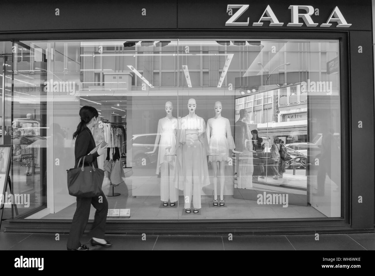 Boutique Zara, Kyoto, Japon Banque D'Images