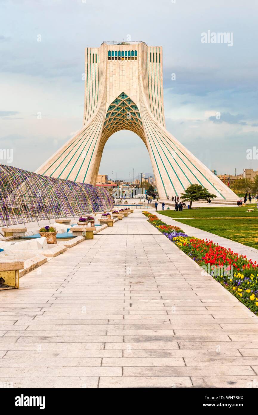 La tour Azadi, Téhéran, Iran Banque D'Images
