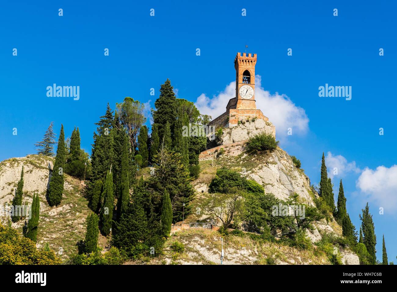 Tour de l'horloge Torre dell'Orologio, Brisighella, Emilia-Romagna, Italie Banque D'Images