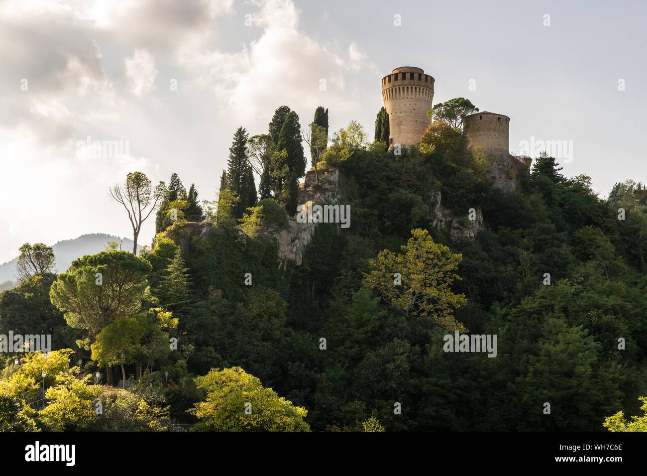 Forteresse Rocca Manfrediana, Brisighella, Emilia-Romagna, Italie Banque D'Images