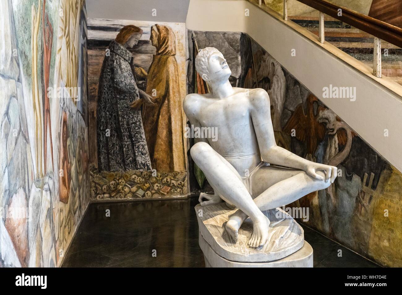 Sculpture, sculpteur Arturo Martini, Université de Padoue, Vénétie, Italie Banque D'Images