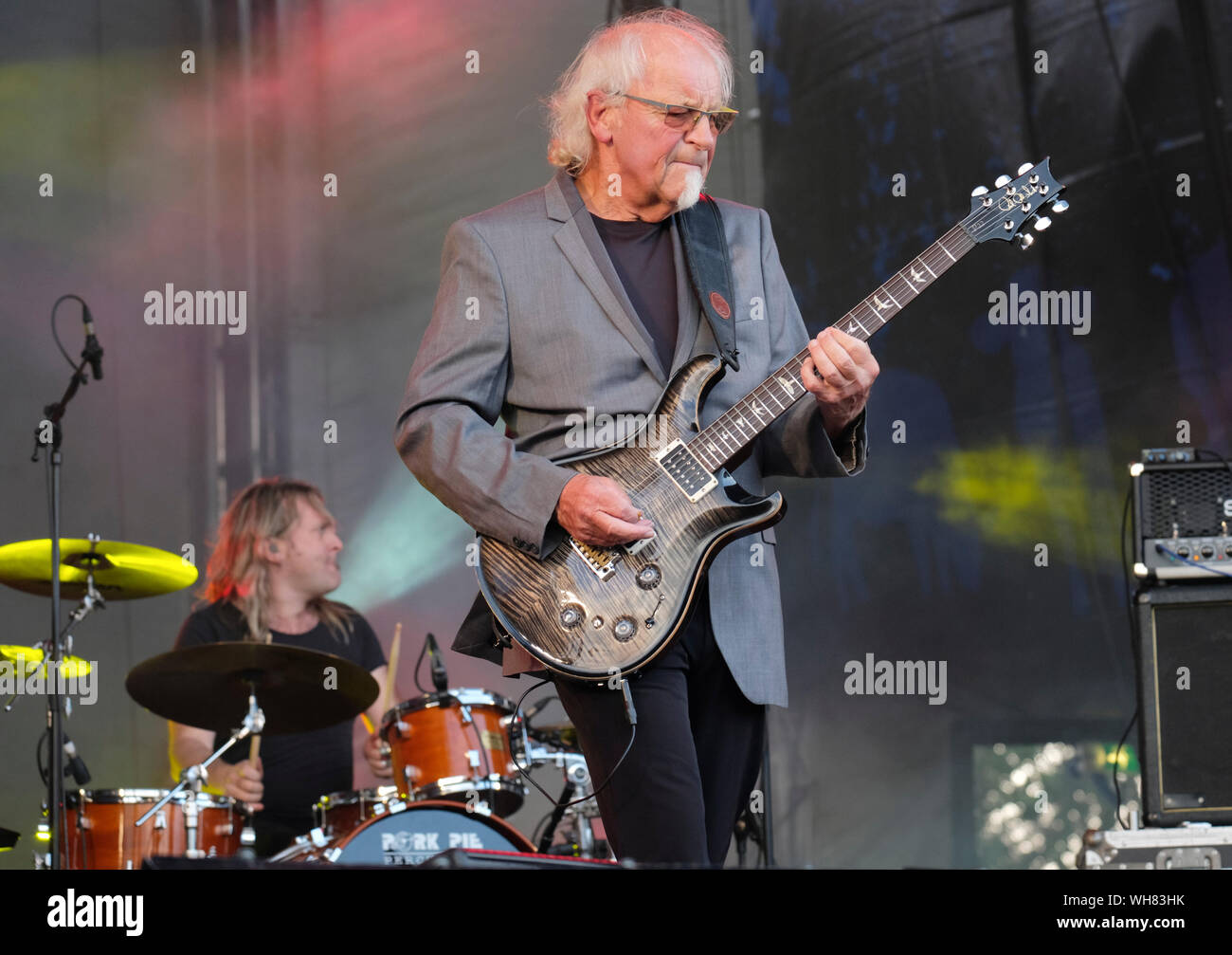 Martin Barré à l'exécution de la Convention de Cropredy Ashwaubenon, Banbury, au Royaume-Uni. 10 août 2019 Banque D'Images