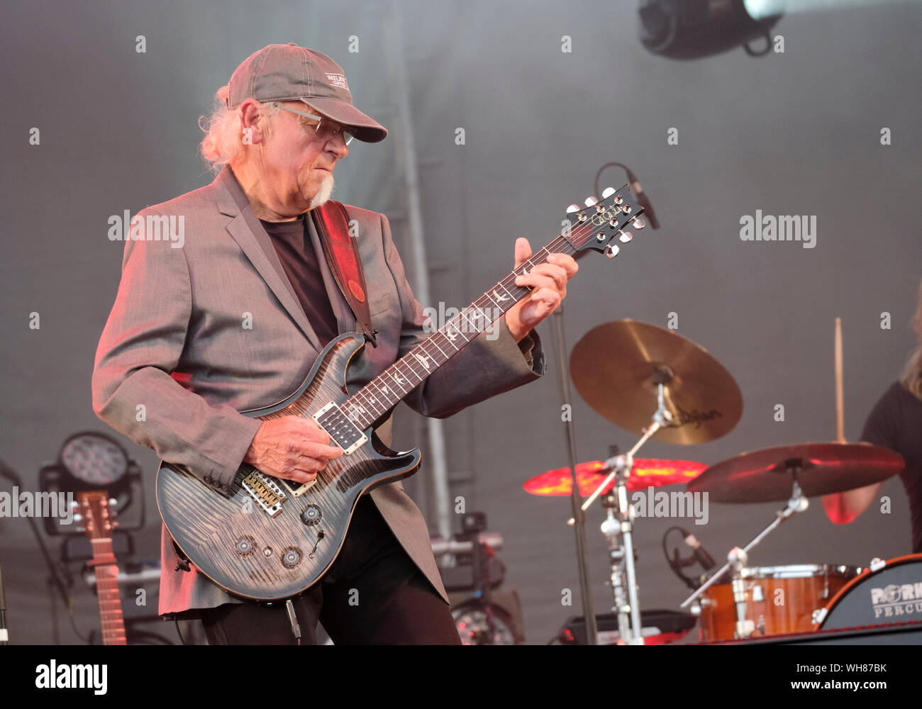 Martin Barré à l'exécution de la Convention de Cropredy Ashwaubenon, Banbury, au Royaume-Uni. 10 août 2019 Banque D'Images