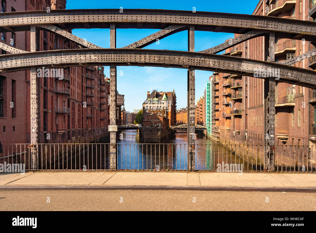 Château d'eau, Speicherstadt, Hambourg, Allemagne Banque D'Images