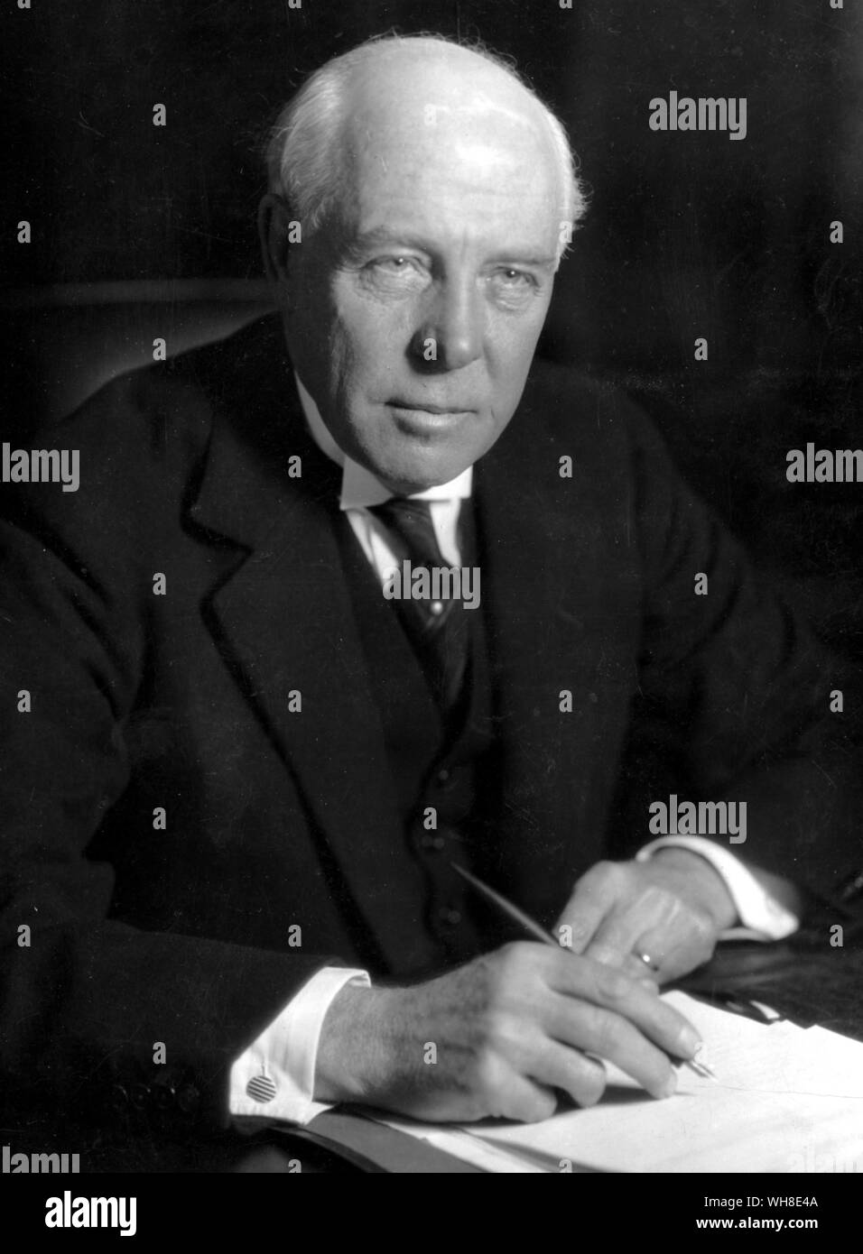 Lord Ashfield, le Très Honorable Sir Albert Henry Stanley, 1er baron Ashfield, (1874-1948). Directeur Général, puis président de l'Underground Electric Railways Company de Londres et plus tard président du Conseil au cours de Passagers Transport de Londres le métro de Londres est plus grande période d'expansion.. . Banque D'Images