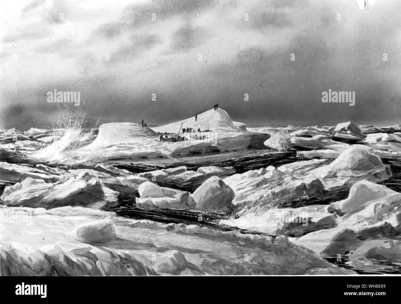 L'expédition de Shackleton (1914-1916). Le capitaine Sir Ernest Henry Shackleton (1874-1922) était un explorateur anglo-irlandais, aujourd'hui principalement connu pour son expédition en Antarctique de 1914-1916 dans le navire de l'Endurance. De l'Antarctique : le dernier continent par Ian Cameron page 17.. . Banque D'Images