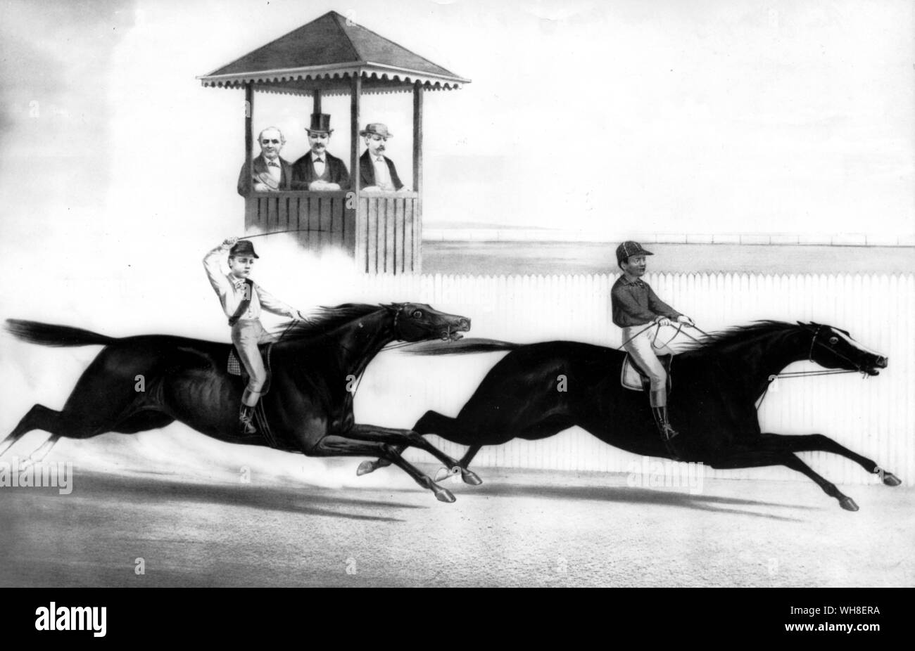 Harry Bassett et Long Fellow 1878. L'histoire des courses de chevaux par Roger Longrigg, page 225. Harry Bassett et Long Fellow 1878. L'histoire des courses de chevaux par Roger Longrigg, page 225. Banque D'Images