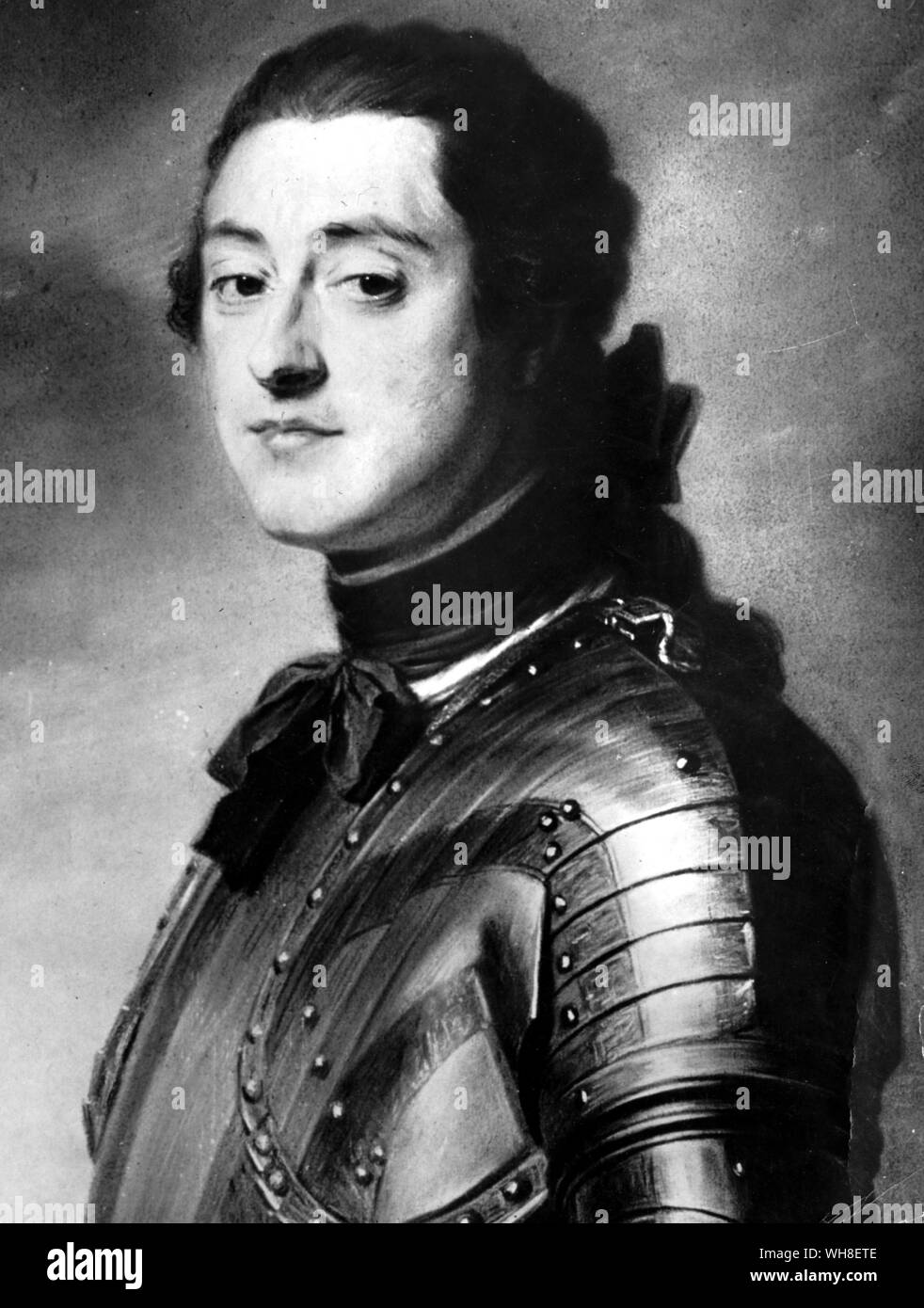 René-Louis de Voyer de Paulmy, Marquis d'Argenson (1694-1757) était un homme politique français, frère de Marc-Pierre d'Argenson. Il a négocié avec le piémont pour former une fédération d'états italiens. En tant que dernier représentant de la faction anti-Habsbourg, il a été renversé à la cour espagnole et nommé président de l'Académie des Inscriptions. Madame de Pompadour par Nancy Mitford, page 146. Banque D'Images