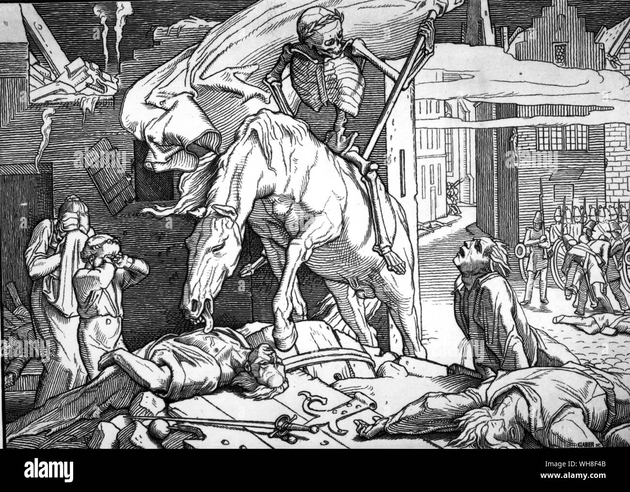 La Nouvelle Danse macabre, la danse de mort. Banque D'Images