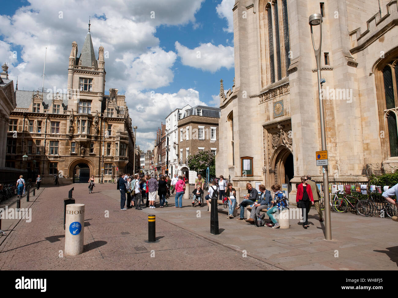 Grand St Mary's Church en centre-ville de Cambridge, en Angleterre. Banque D'Images