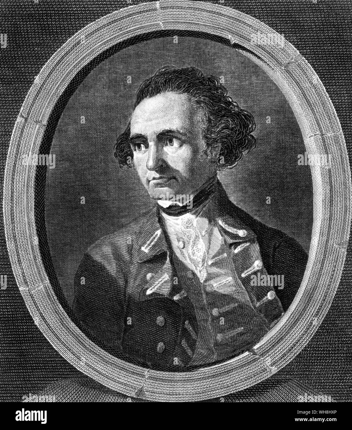 James cook map Banque d'images noir et blanc Alamy