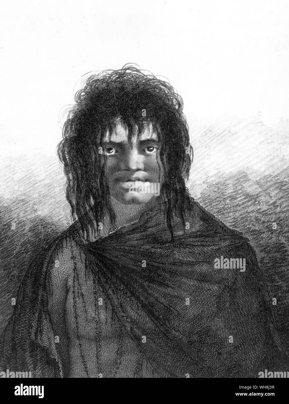 L'homme de son Noël, la Terre de Feu. Darwin et le Beagle par Alan Moorhead, page 94. Banque D'Images