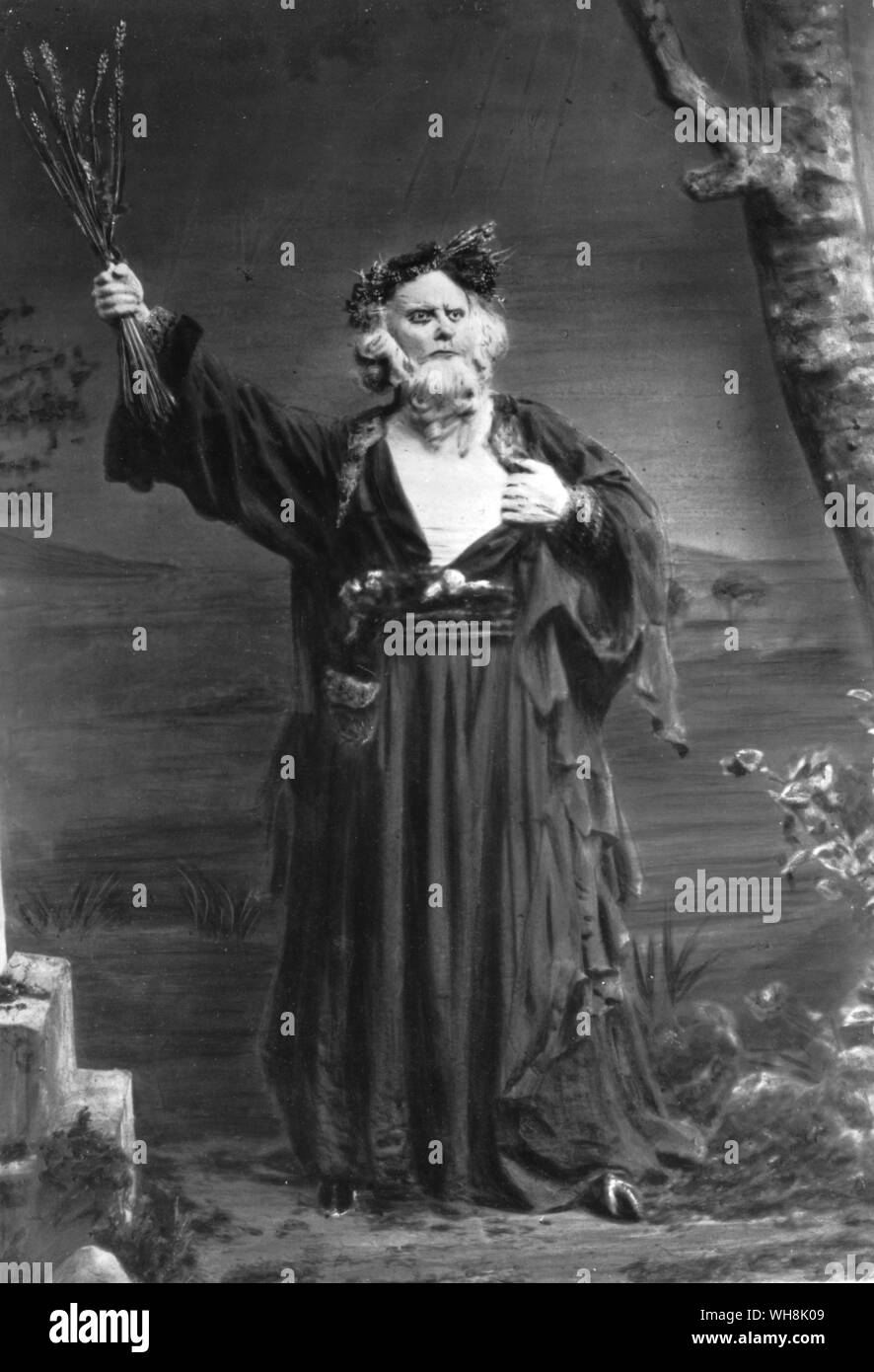 Charles Kean comme le Roi Lear 1858 Banque D'Images