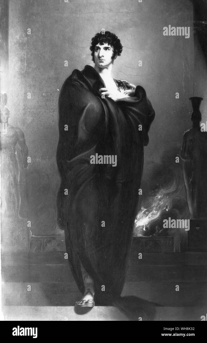 J P Kemble comme Coriolanus après sir Thomas Lawrence Banque D'Images