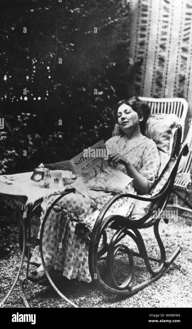 Sylvain Pankhurst (1880-1958) Fille d'Emmeline Banque D'Images