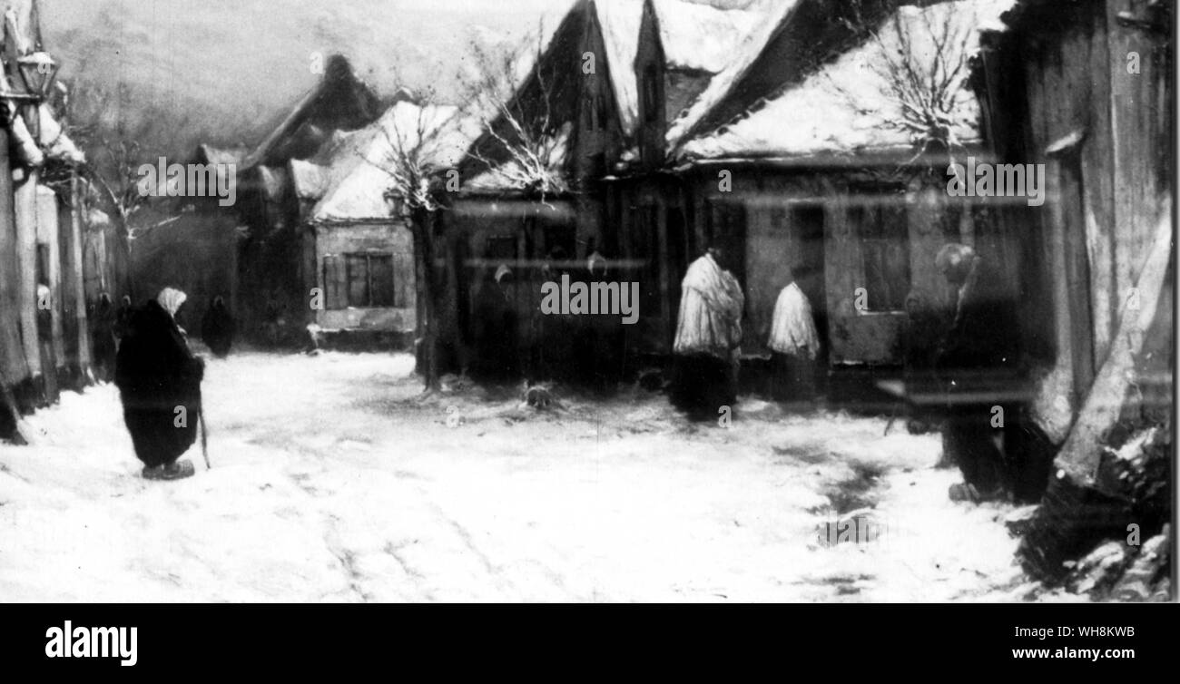 Et l'hiver entre 1907 Spenlove artiste Frank Banque D'Images