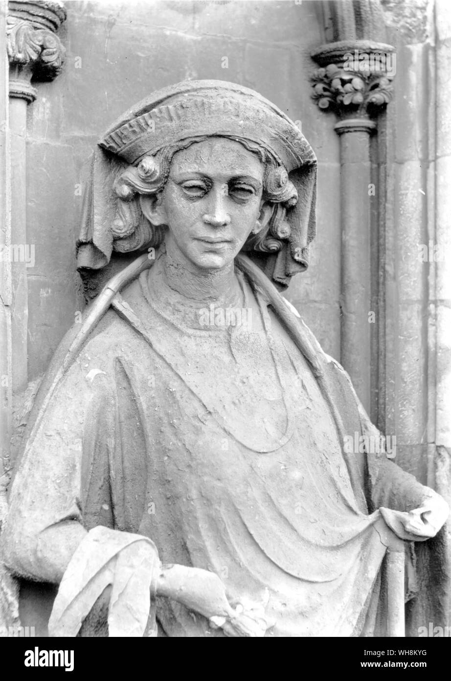 Marguerite de France sculpture de la cathédrale de Lincoln. Deuxième Reine à Edward je né 1282 est décédé 1298 mariés 1318 Banque D'Images