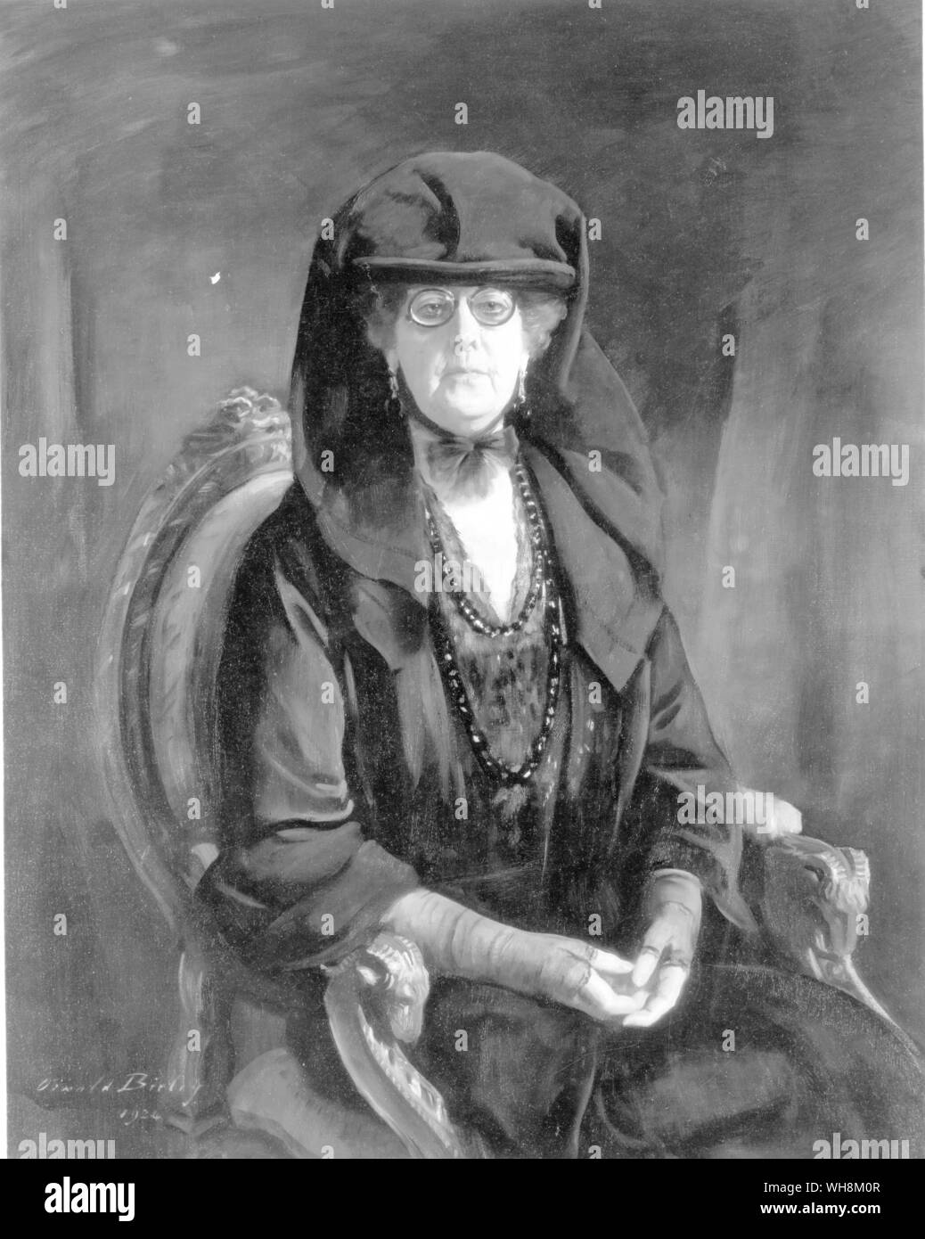 Mme Arabella Huntington, peint par Oswald Birley Banque D'Images
