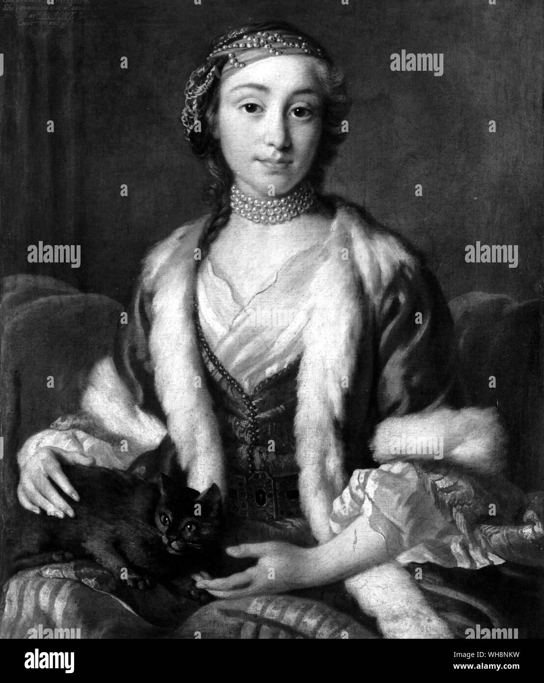 Ermtulla, Lord Keith's fille turque. peinture d'un artiste inconnu. Banque D'Images