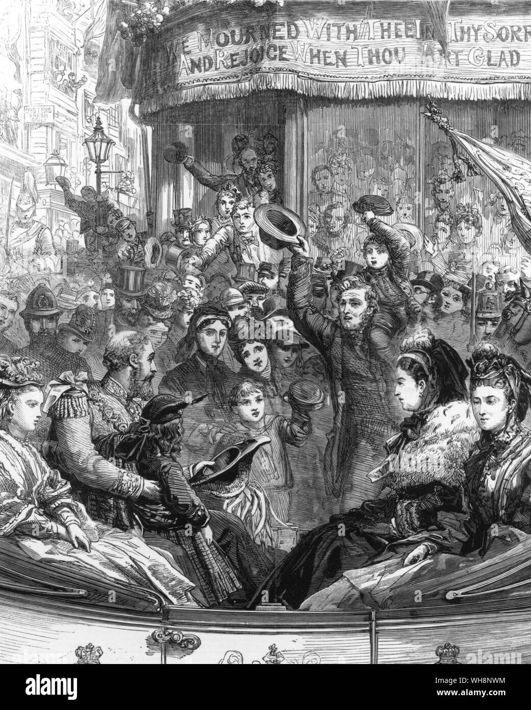 L'action de grâce le 27 février 1872 La Procession à Holborn Banque D'Images