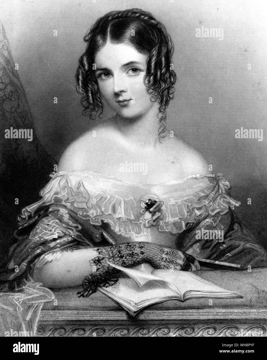 Lady Louisa Craven - membre de l'aristocratie anglaise Banque D'Images