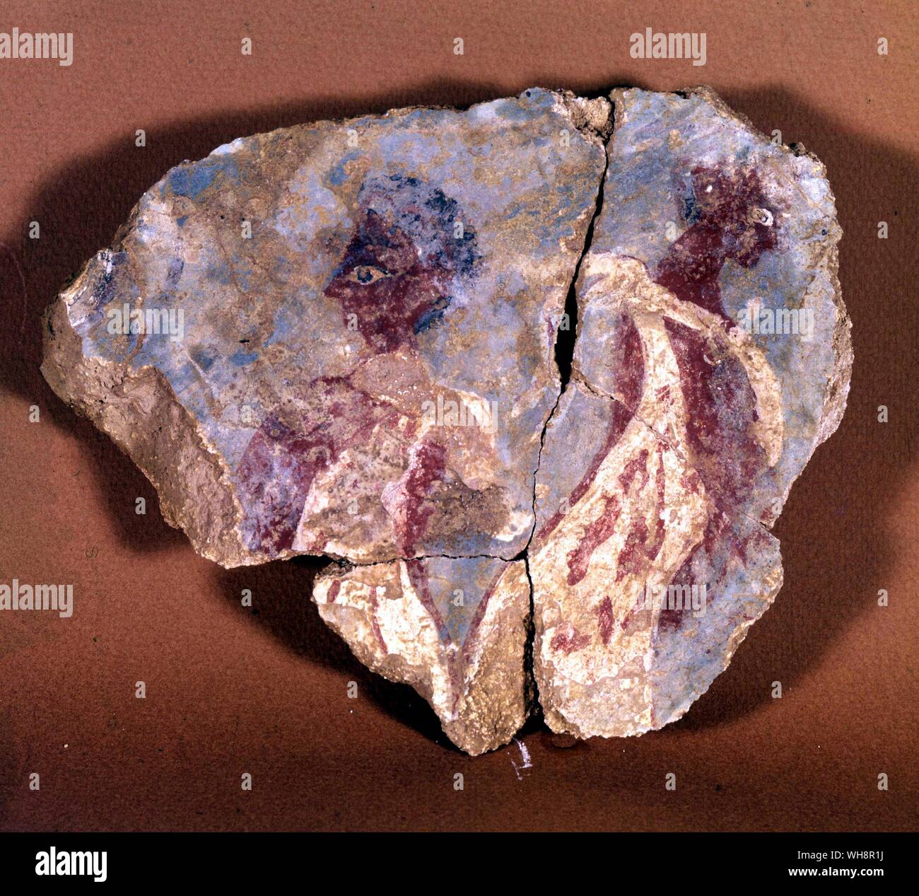 L'esprit Minoen est encore fort. Deux jeunes hommes. Fresco, de Pylos, 13e siècle - Planche 39 Banque D'Images