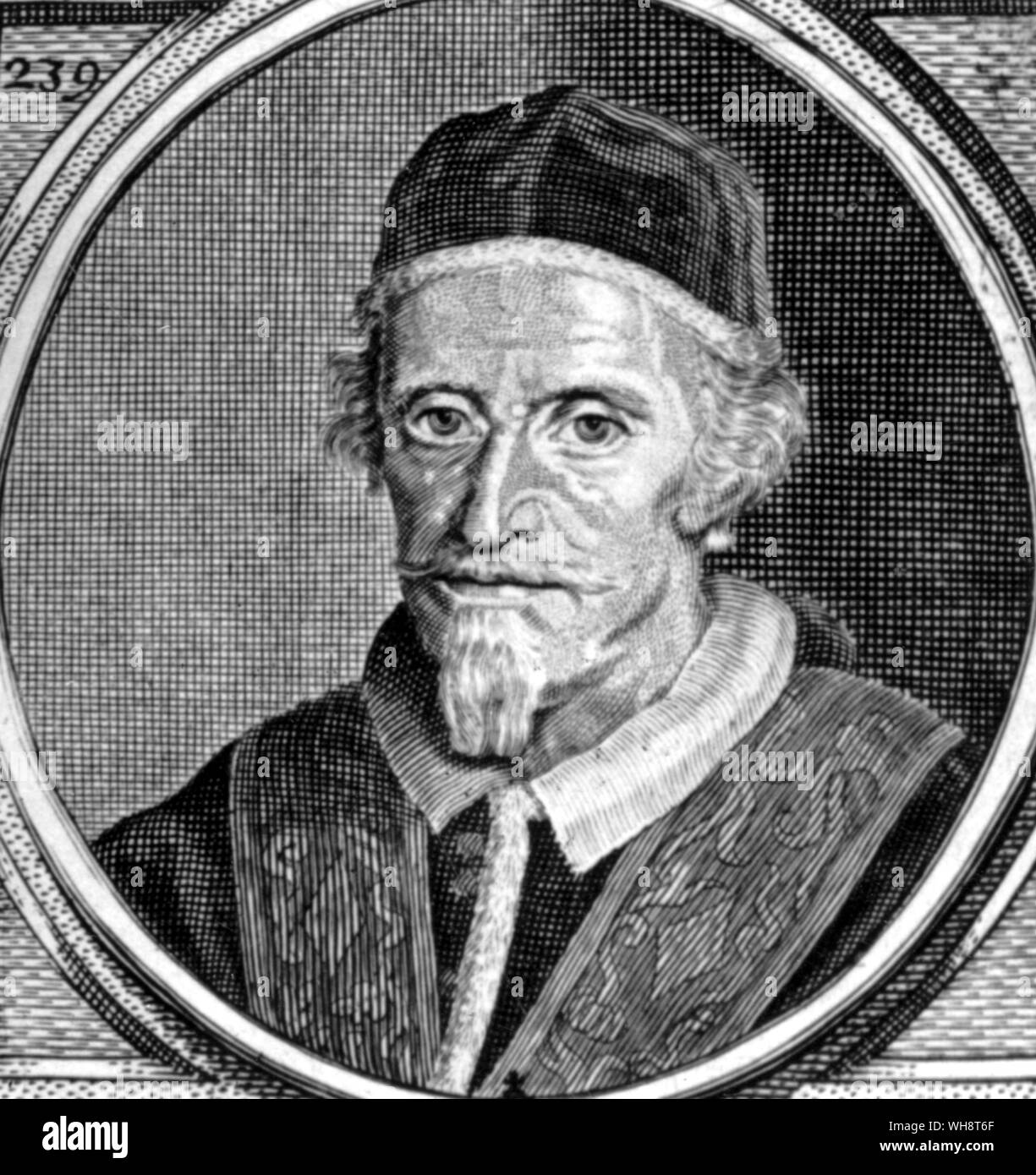 Le Pape Clément IX Giulio initialement Rospiglioso 1600-69 Banque D'Images