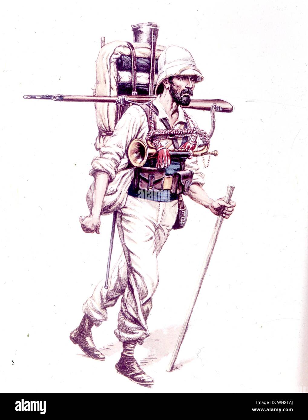 Légion étrangère française uniformes portés à Madagascar Banque D'Images