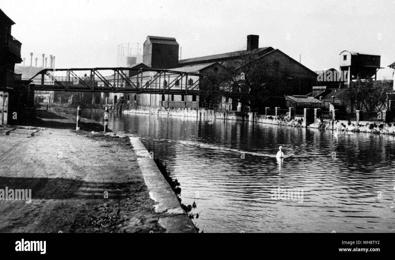 Usine à Oxford et de la rivière à St Ebbe's. Horizons tels que ce l'on croyait par Auden pour être la plus belle à Oxford Banque D'Images