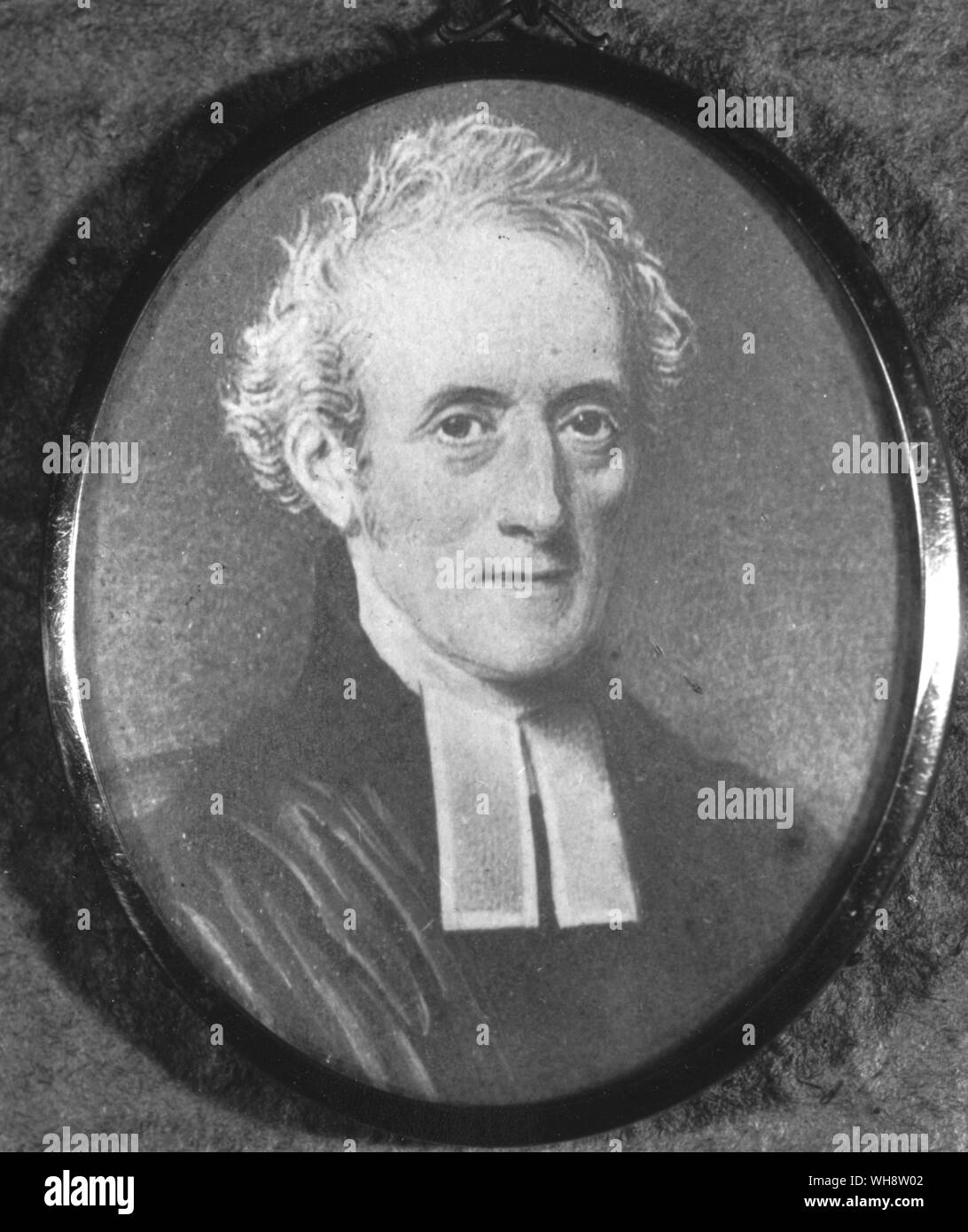 Le révérend James Austen (1765-1819), le frère aîné de Jane Austen (1775-1817), un romancier anglais. Un Portrait de Jane Austen David Cecil page 38. Banque D'Images