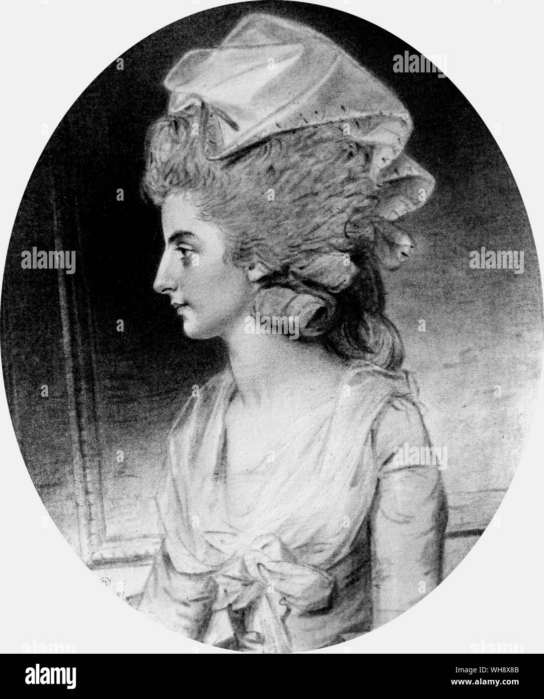 Isabella, marquise de Hertford' John Downman 1750-1824.. Banque D'Images