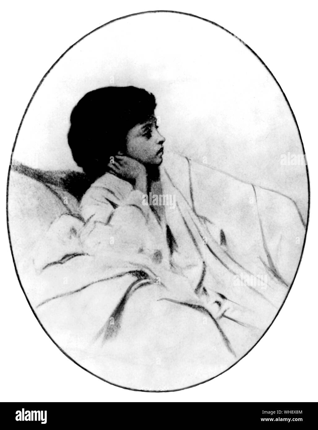 Alice Ozy, 1842 par Vincent Vidal.. Banque D'Images