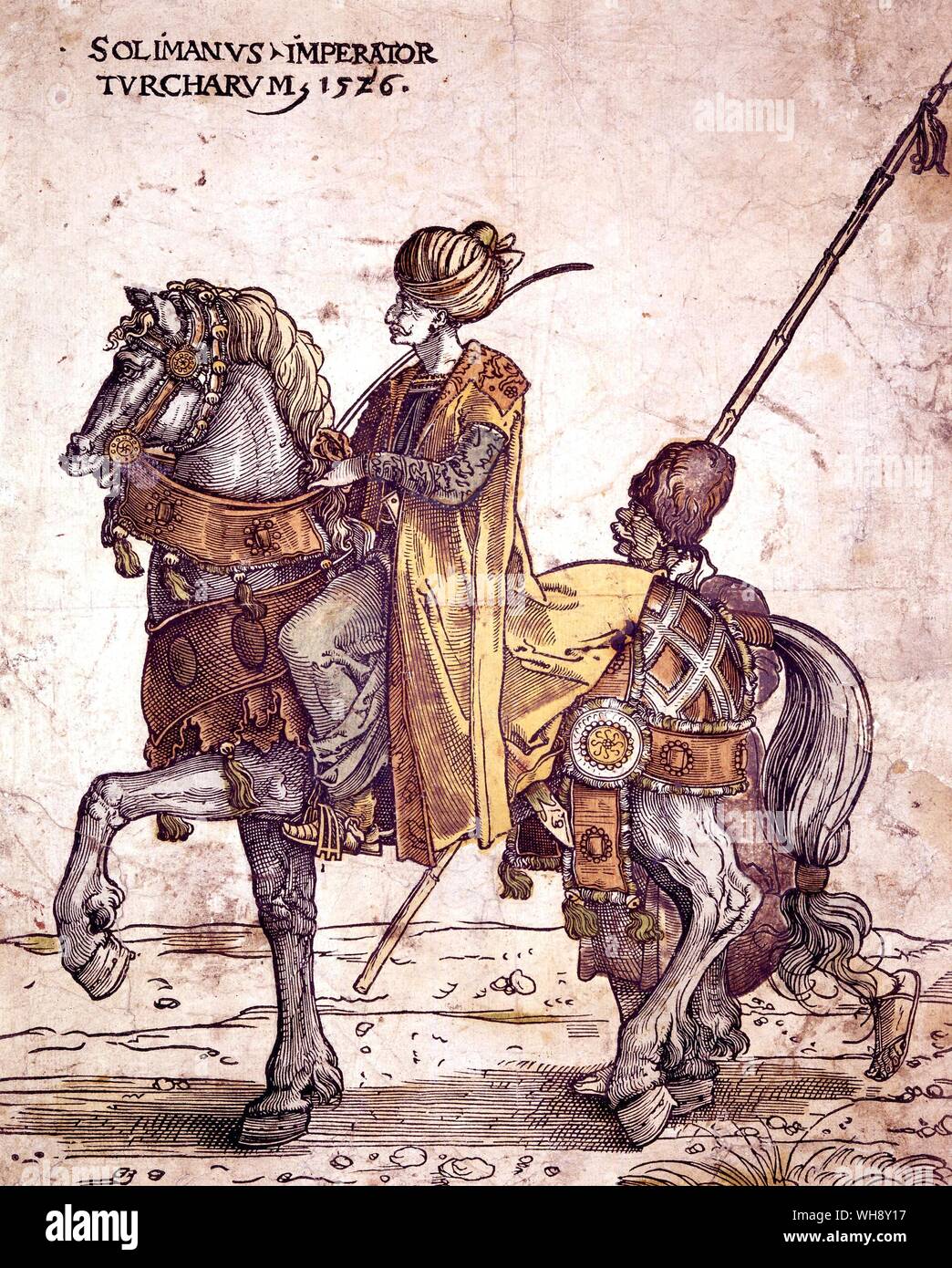 Je Soliman Soliman le Magnifique 1494-1566 empereur Ottoman l'un des plus grands des Sultans ottomans Banque D'Images