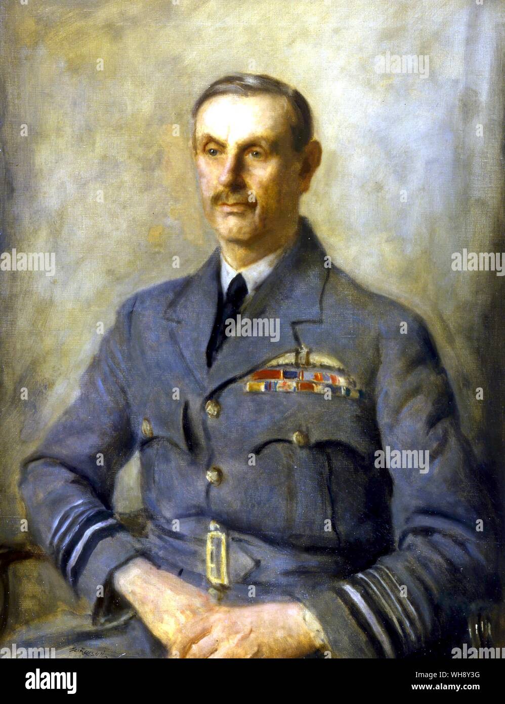L'Air Chief Marshall Sir Hugh Caswell Tremenheere Dowding. 1 er baron chef de l'armée de l'air 1882-1770 écossais Banque D'Images