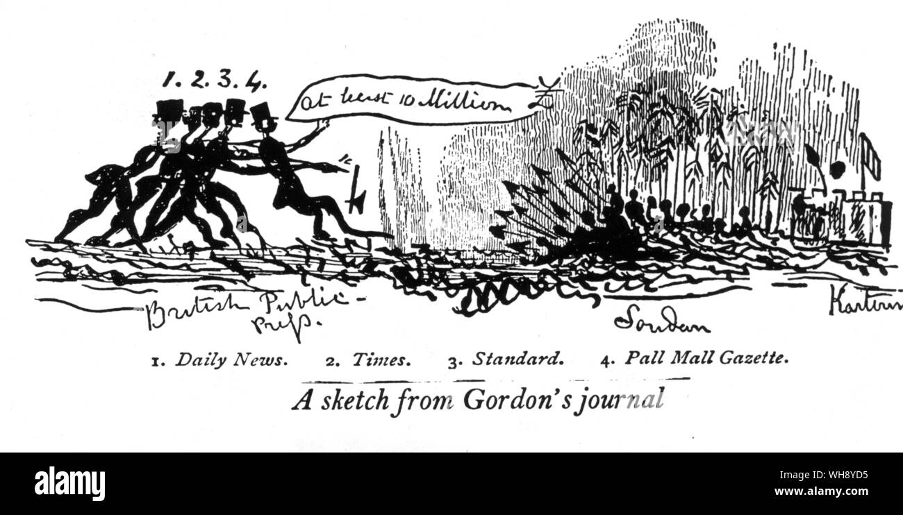 Dessins de Gordon's Journal. Banque D'Images