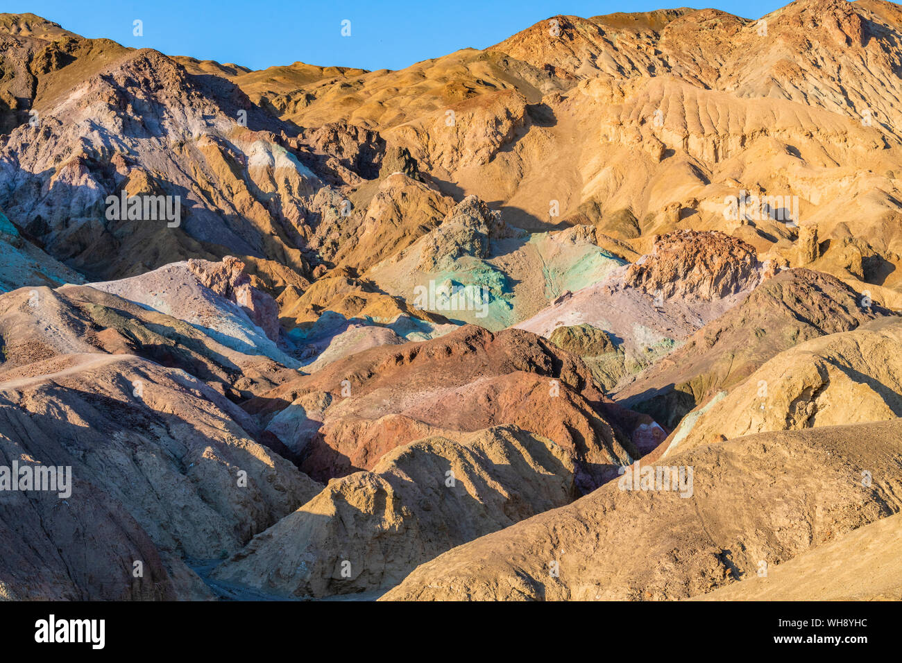 Painted Desert, Death Valley National Park, California, États-Unis d'Amérique, Amérique du Nord Banque D'Images
